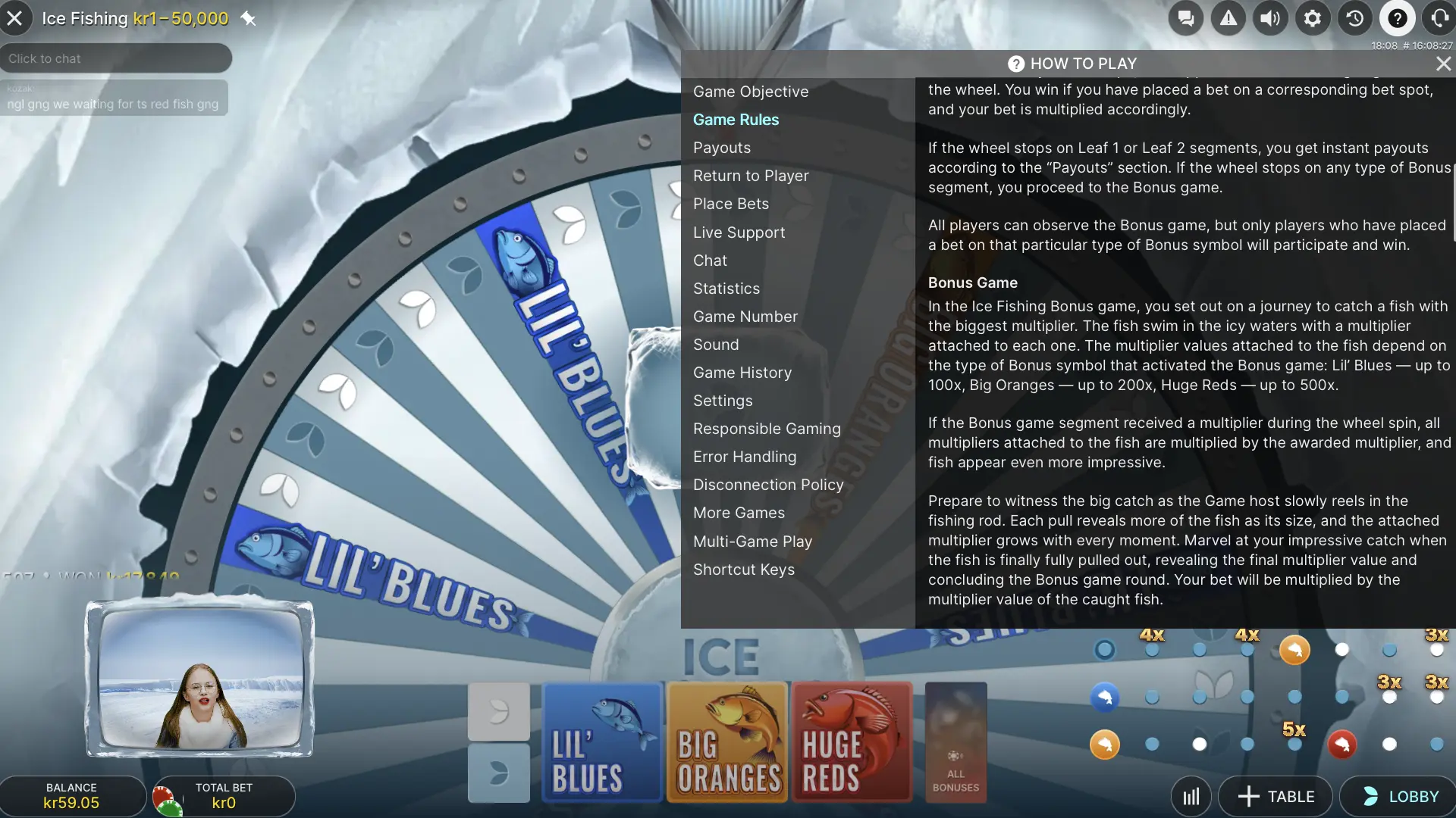 Game Specification: Live Game Show, Not a Slot